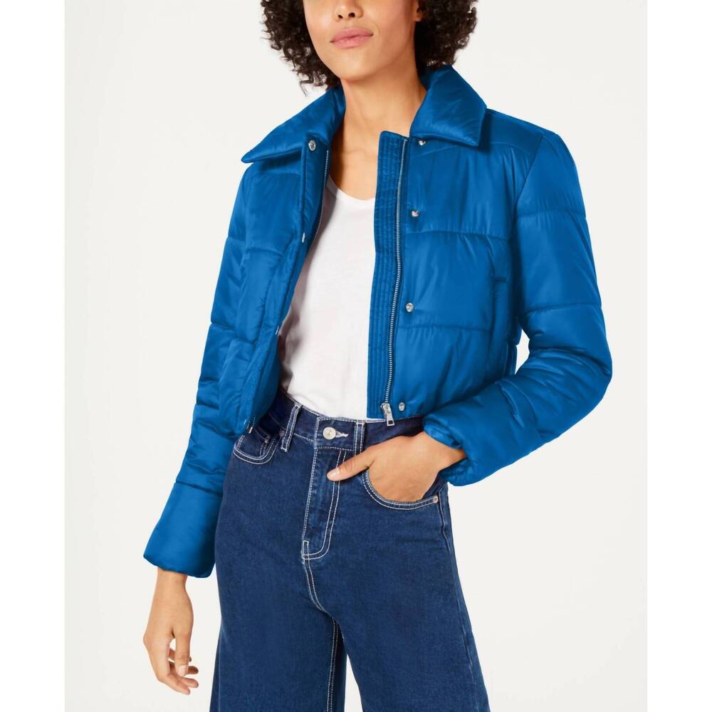 NEW BAR III long sleeves puffer jacket in beacon blue
